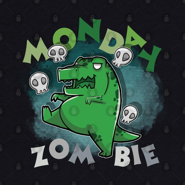 Monday Zombie Tyrannosaurus Rex walking by DinoMart